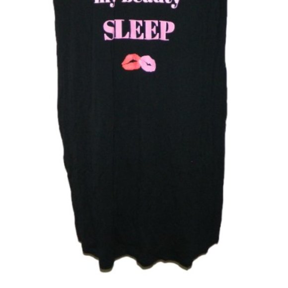 3 for/$25Joe Fresh Long Black Night Gown Shirt T-Shirt Novelty Sleepwear Size XL - Picture 4 of 8